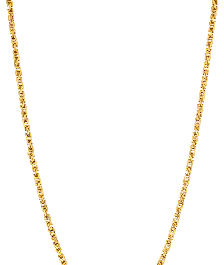 Stålhalsband guld