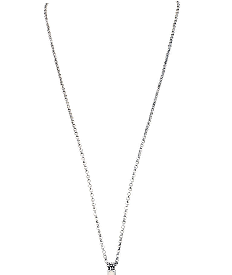 Stålhalsband kors