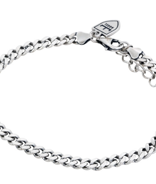 Silverarmband Pansar