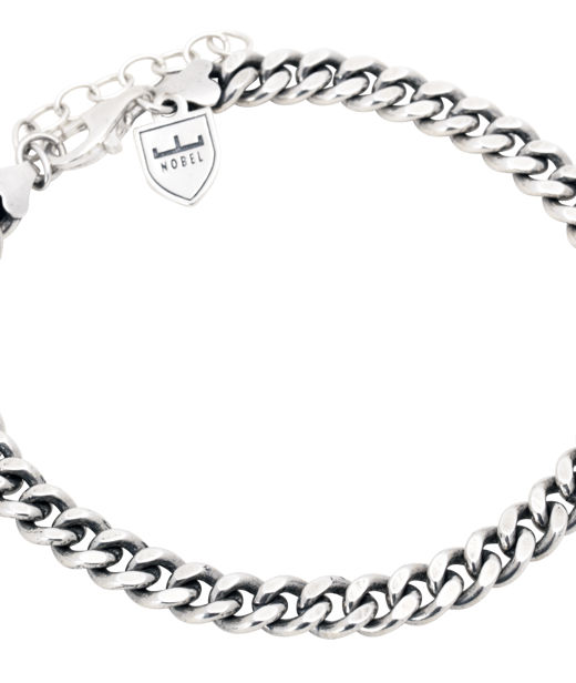 Silverarmband Pansar 6mm