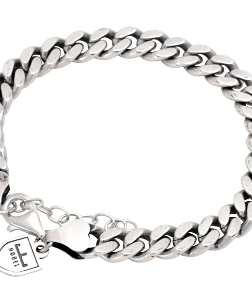 Silverarmband Pansar 8mm