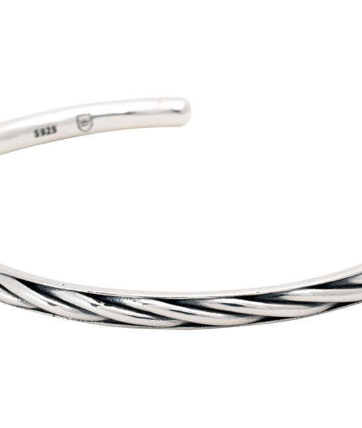 Silverarmring Flätad