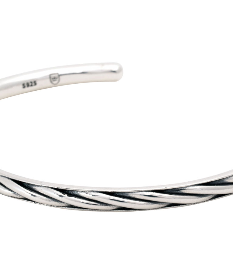 Silverarmring Flätad