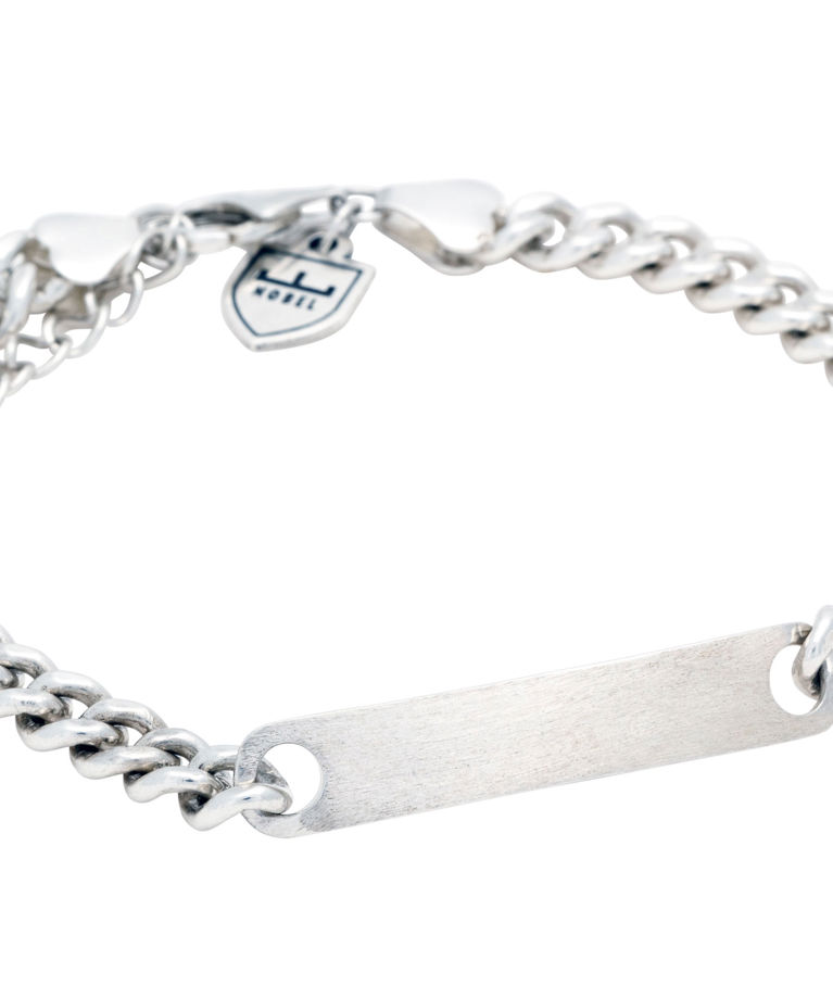 Silverarmband gravyrplatta