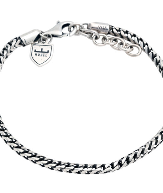 Silverarmband Pansar
