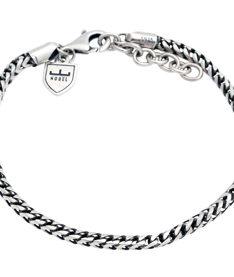 Silverarmband Pansar