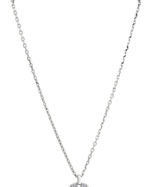 Silverhalsband med hänge 50+5cm