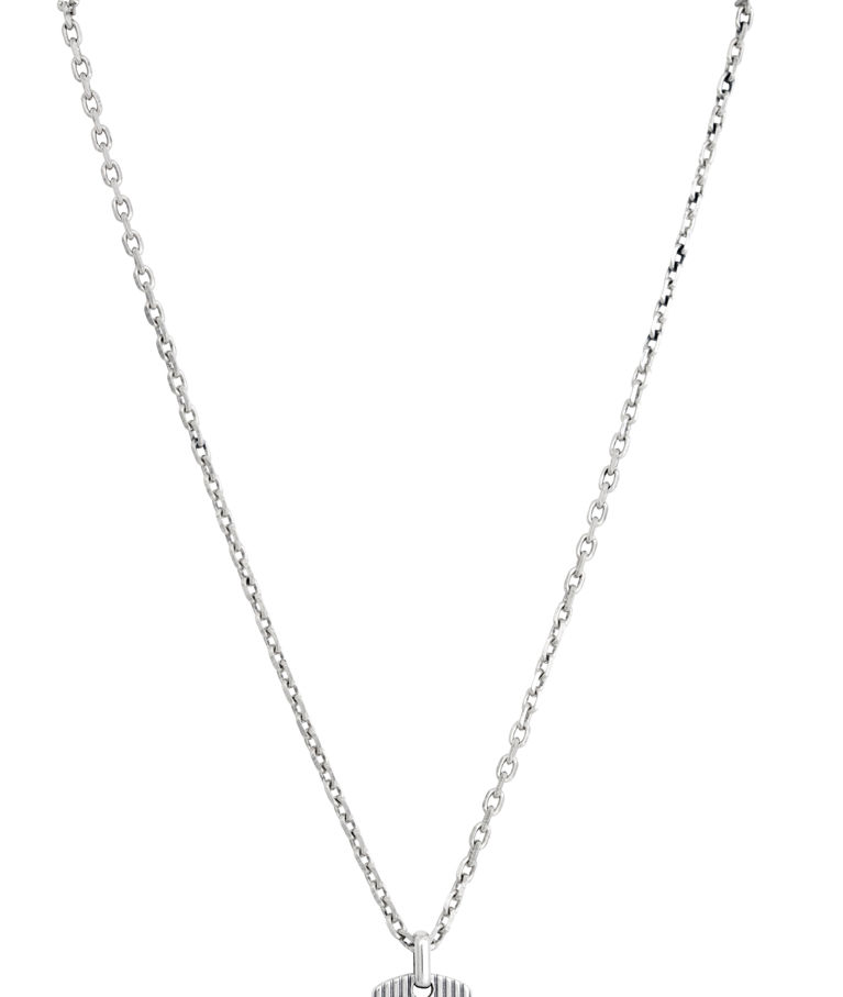 Silverhalsband med hänge 50+5cm