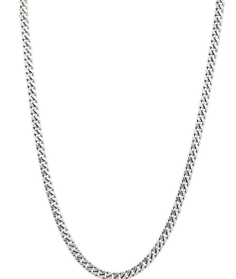 Silverhalsband Pansar 5mm 50+5cm