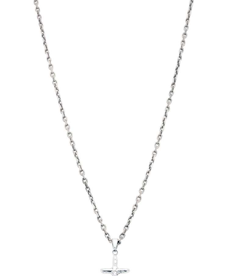 Silverhalsband Kors