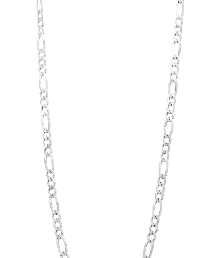 Silverhalsband Figaro 6mm 50+5cm