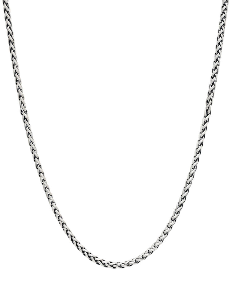 Silverhalsband Spiga 50+5cm