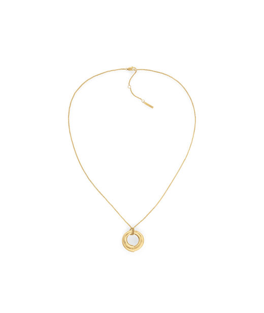 Stålhalsband Spiral gold