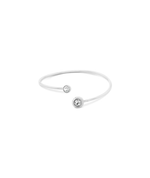 Stålarmring Twisted Bezel Solitaire