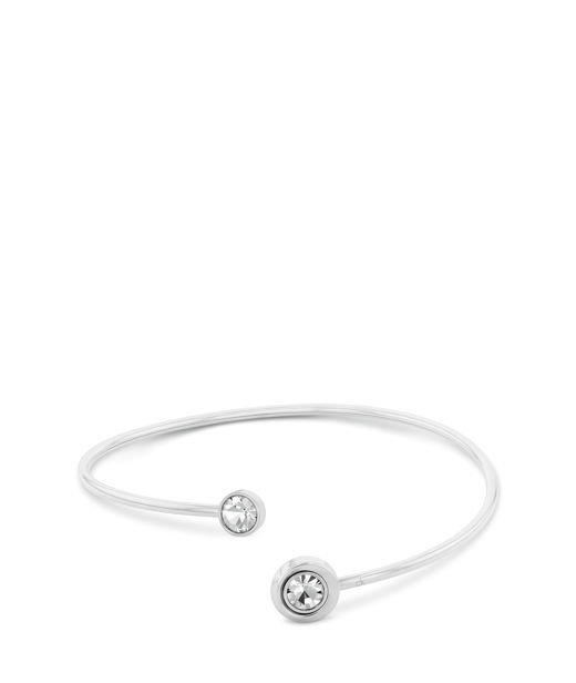 Stålarmring Twisted Bezel Solitaire