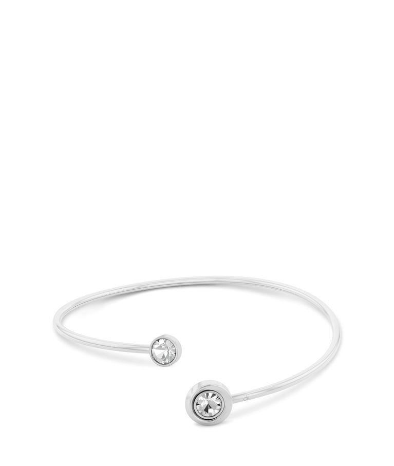 Stålarmring Twisted Bezel Solitaire