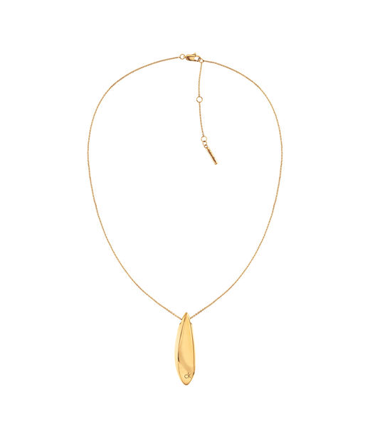 Stålhalsband Sculpted Gold