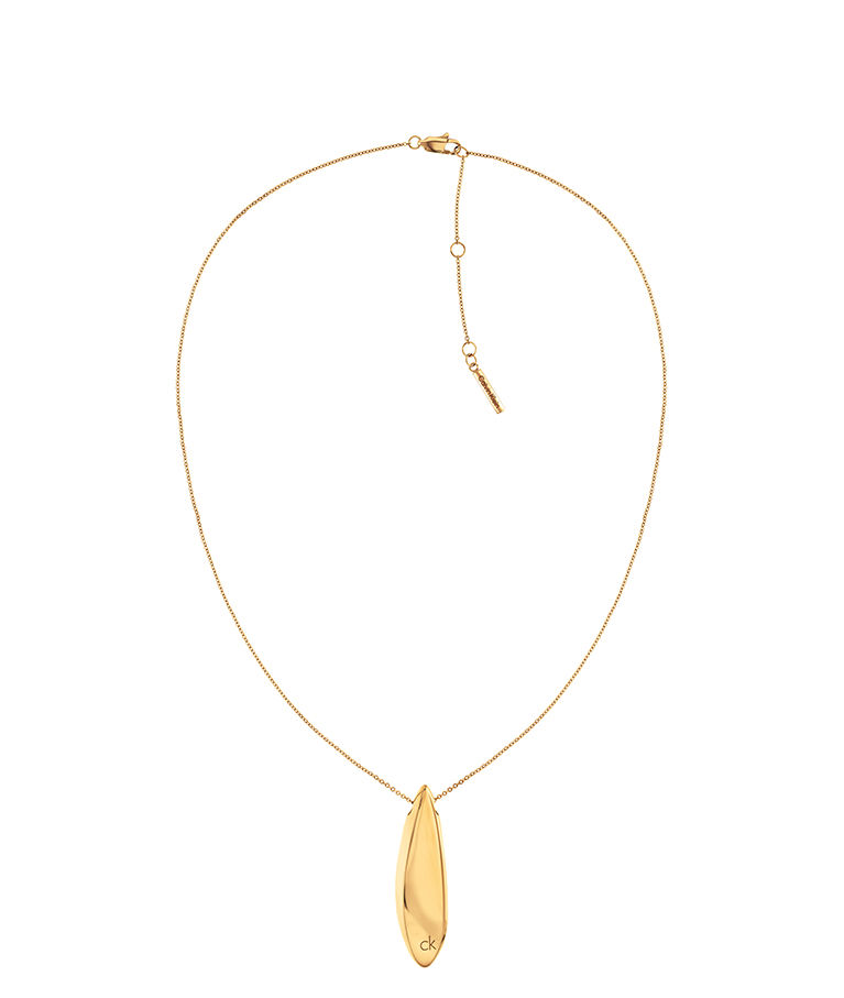 Stålhalsband Sculpted Gold