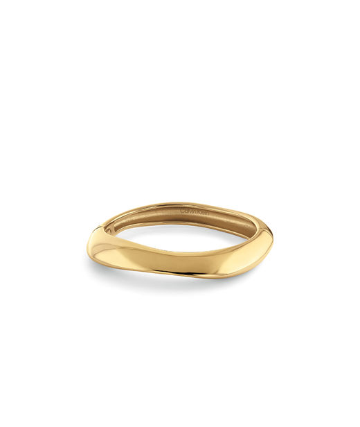 Stålarmring Sculpted gold