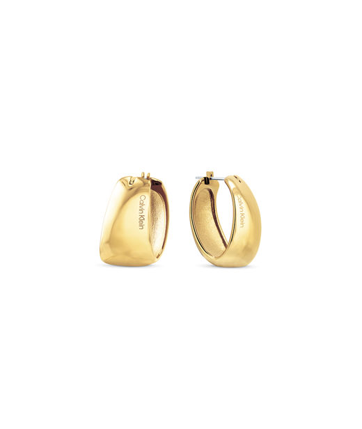 Stålörhänge Modern Purity Gold
