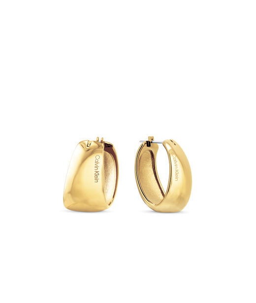 Stålörhänge Modern Purity Gold