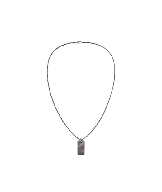 Stålhalsband Metallic Waves black