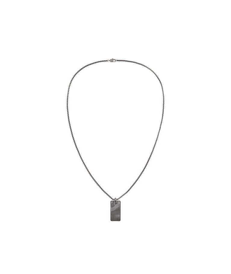 Stålhalsband Metallic Waves black