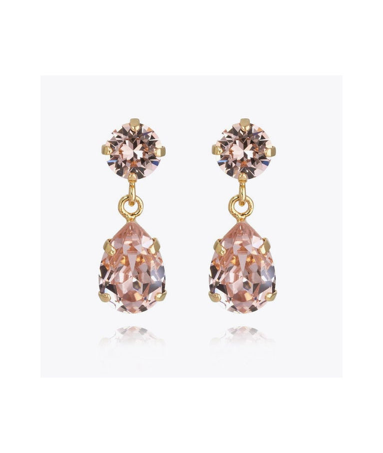 Mässingörhänge Mini Drop Vintage Rose gold