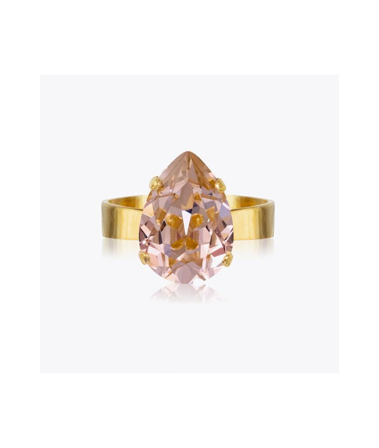 Mässingring Mini Drop Vintage Rose gold