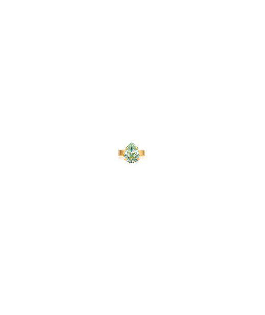Mässingring Mini Drop Chrysolite gold