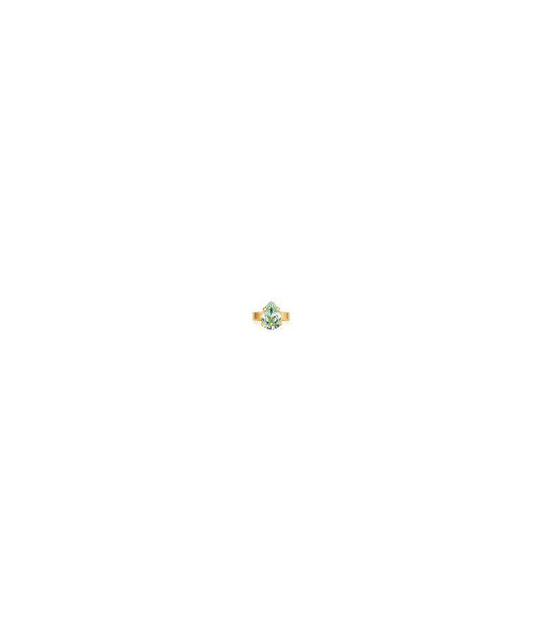 Mässingring Mini Drop Chrysolite gold