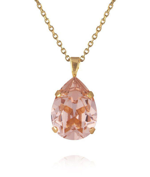 Mässinghalsband Mini Drop Vintage Rose gold