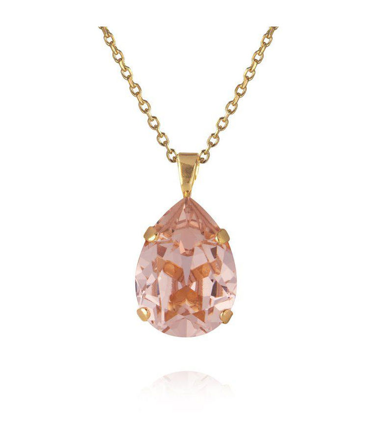 Mässinghalsband Mini Drop Vintage Rose gold