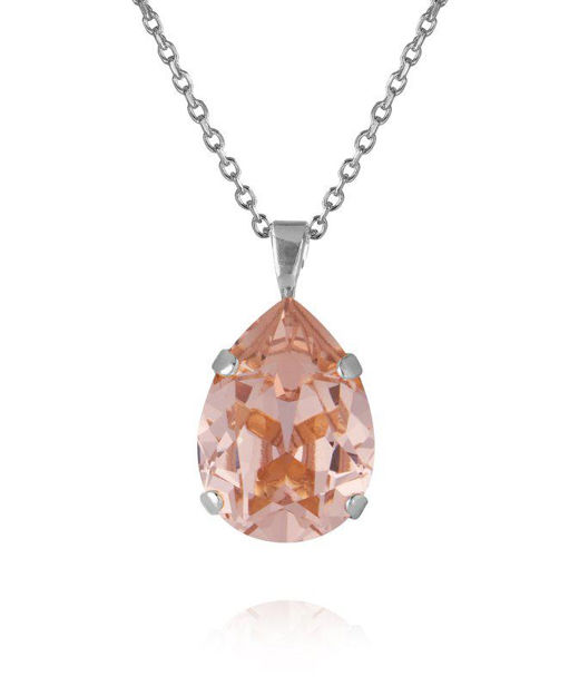 Mässingshalsband Mini Drop Vintage Rose rhodium