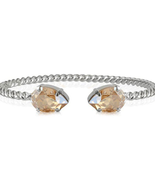 Mässingarmband Mini Drop Golden Shadow rhodiumMässingarmband