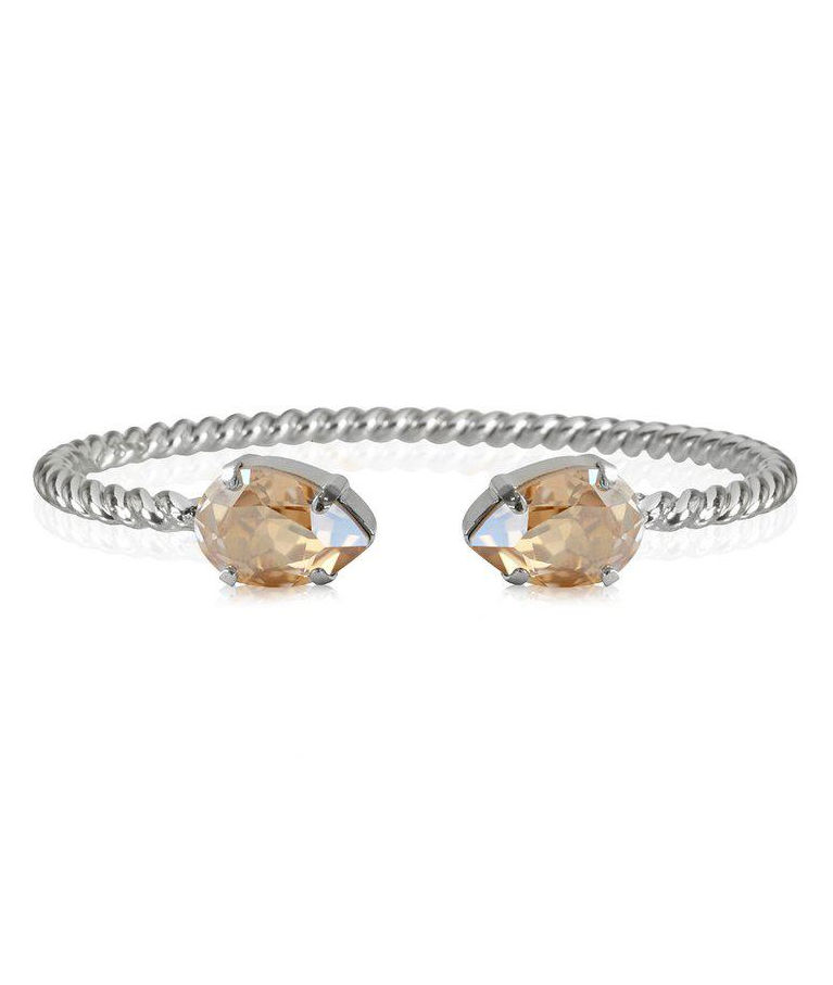 Mässingarmband Mini Drop Golden Shadow rhodiumMässingarmband