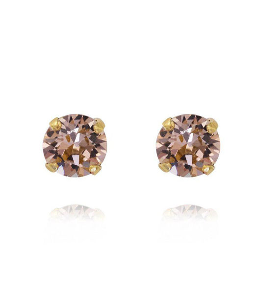 Mässingörhänge Classic Studs Vintage Rose gold
