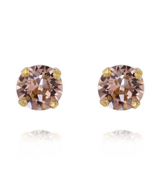 Mässingörhänge Classic Studs Vintage Rose gold
