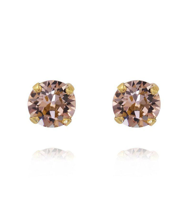 Mässingörhänge Classic Studs Vintage Rose gold