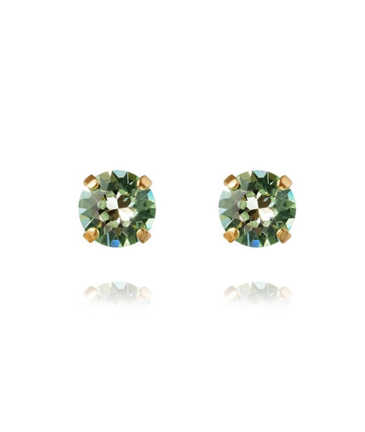Mässingörhänge Classic Studs Chrysolite gold