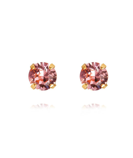 Mässingörhänge Classic Stud Light Rose gold