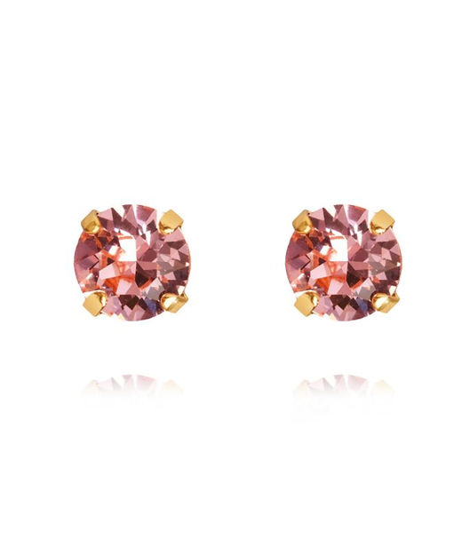 Mässingörhänge Classic Stud Light Rose gold