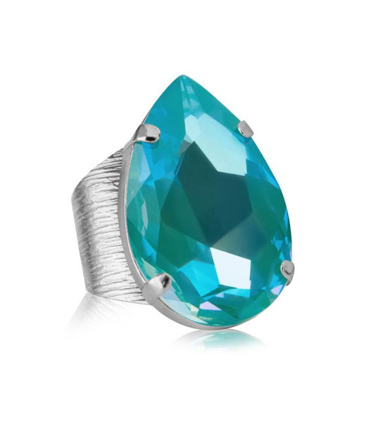 Mässingsring Perfect Drop Laguna Delite rhodium