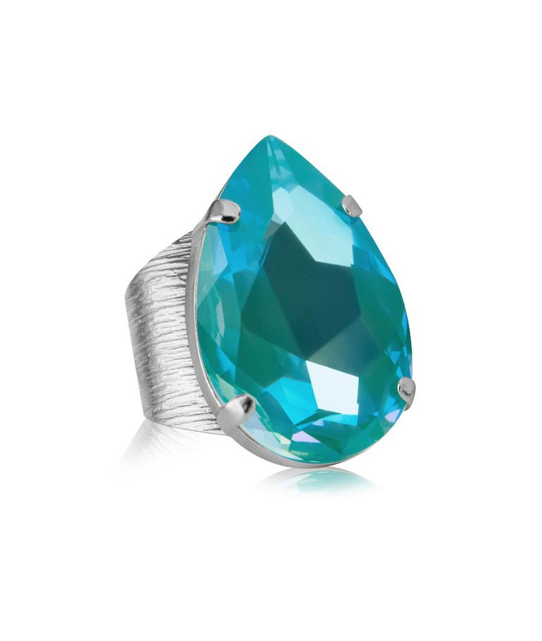 Mässingsring Perfect Drop Laguna Delite rhodium