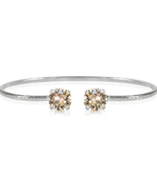 Mässingarmband Classic Petite Silk rhodium