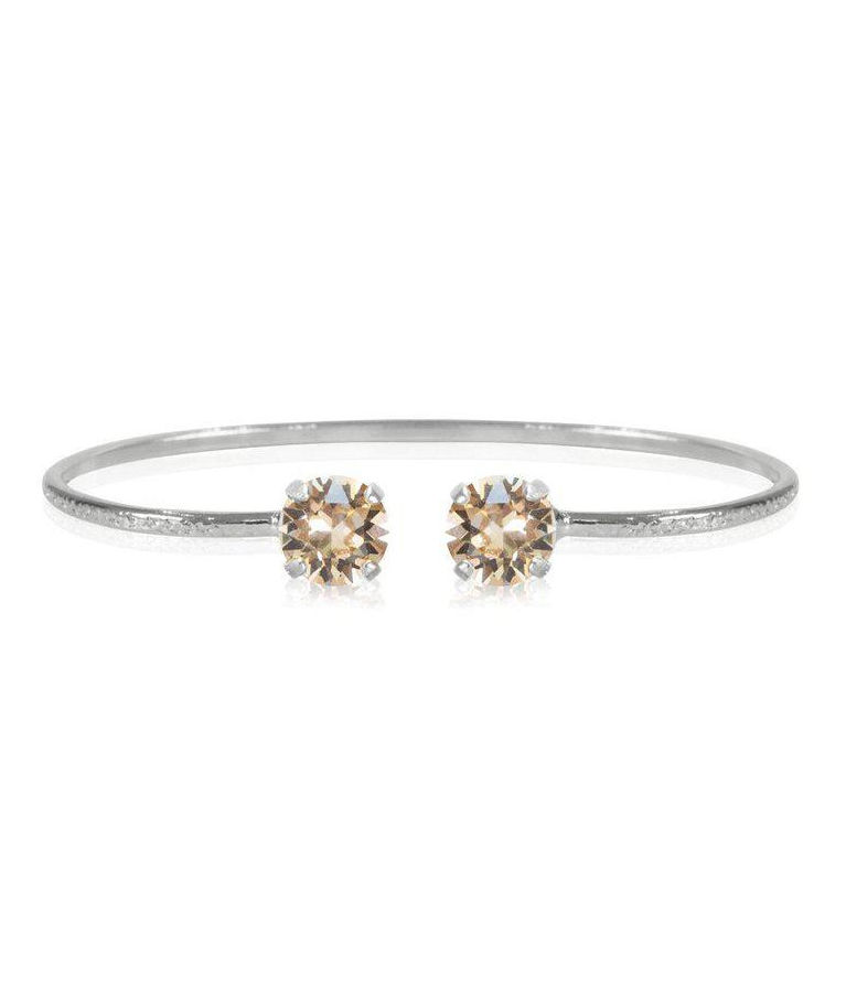 Mässingarmband Classic Petite Silk rhodium