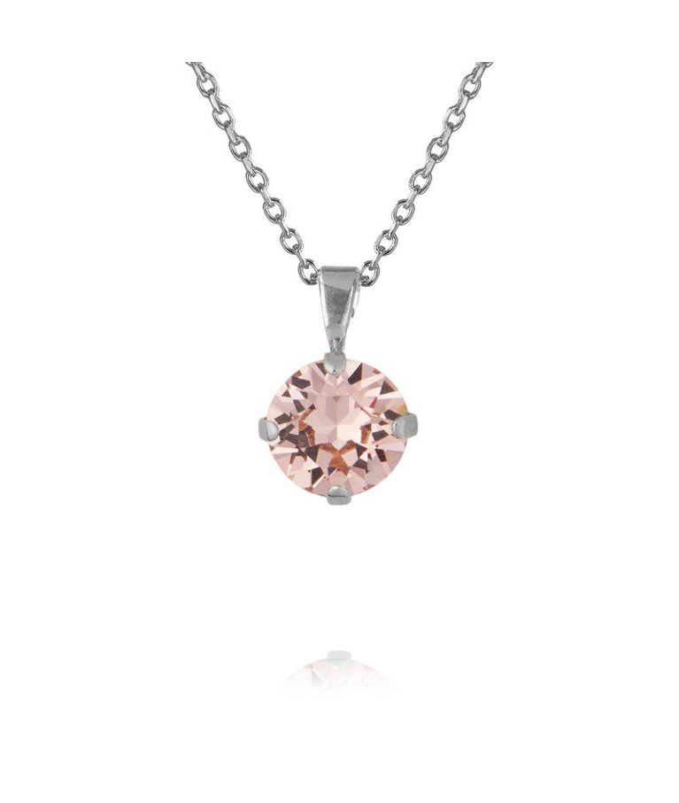 Mässinghalsband Classic Petite Vintage Rose rhodium