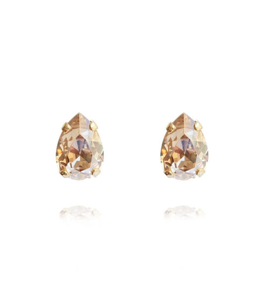 Mässingsörhänge Petite Drop GoldenShadow gold