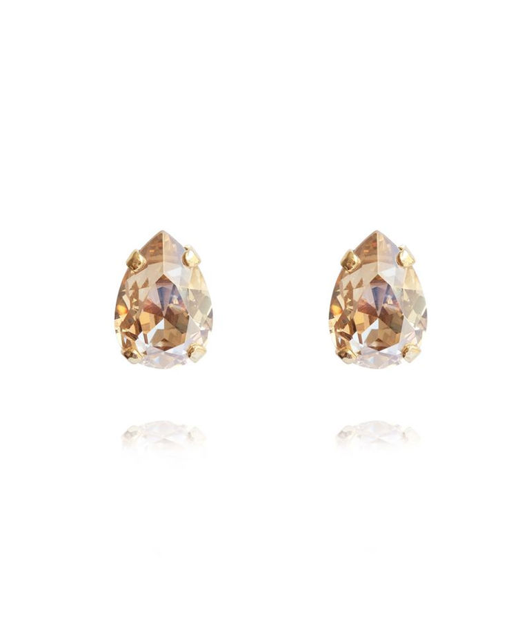 Mässingsörhänge Petite Drop GoldenShadow gold