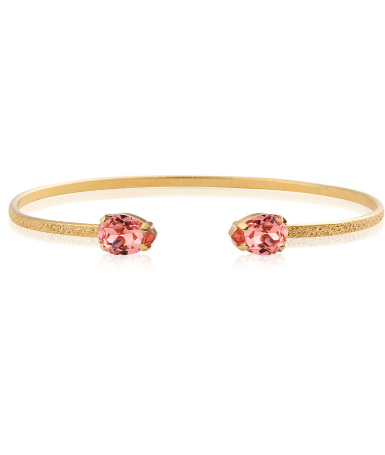 Mässingarmband Petite Drop Rose Peach gold